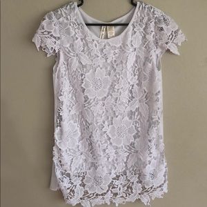 White lace top